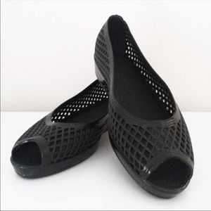 Marc by Marc Jacobs Black Jelly Flats